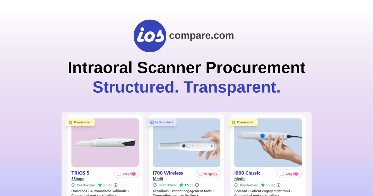 IOSCompare - Intraoral Scanner Comparison Platform